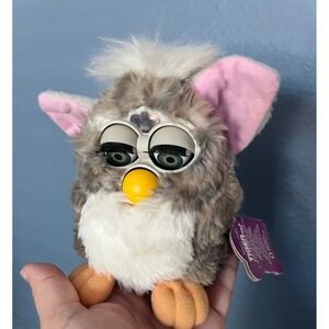 Vintage Tiger Electronics Furby 1998 Wolf Grey Model Original Tag Parts Only